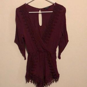 Maroon romper
